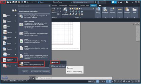 recover autocad files.